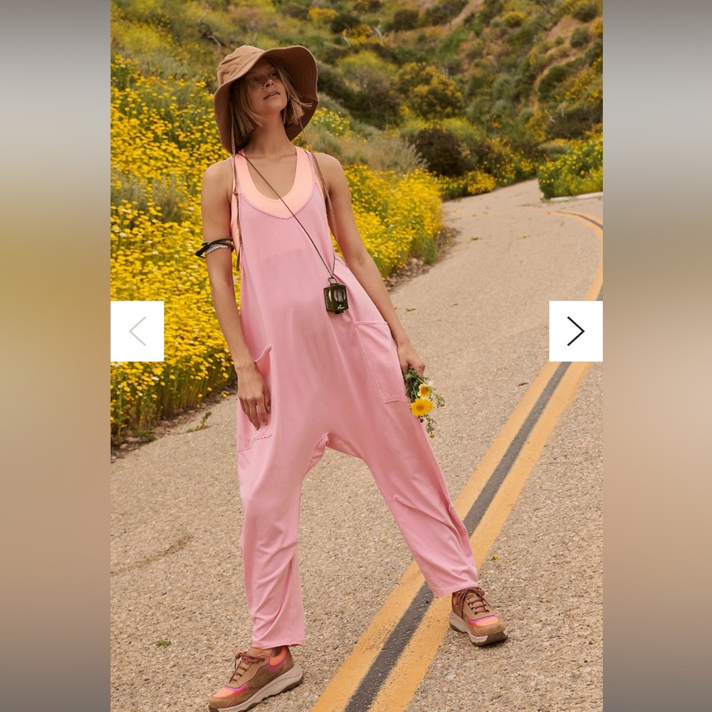 Free People Hot Shot Onesie - Prism Pink XL